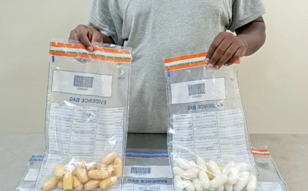 Brazil returnee excretes 60 wraps of cocaine in custody