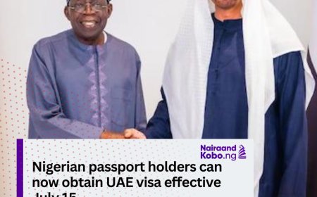 Nigerian passport holders can now obtain UAE visa effective July 15