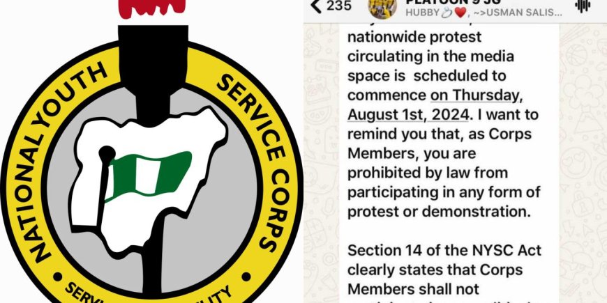 Nigeria’s National Service Scheme, NYSC Warns Corps Members Against Participating In #EndBadGovernance Protest