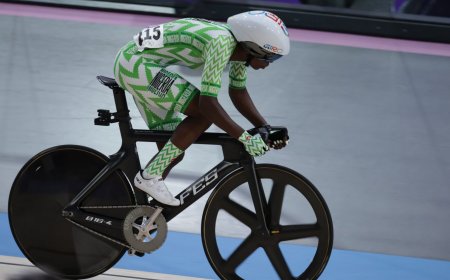 Paris 2024: Nigerian cyclist borrows bicycle from German team at Olympics