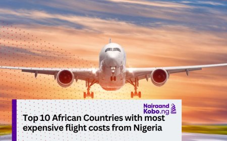 Top 10 African Countries with most expensive flight costs from Nigeria