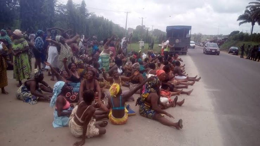 Women protest half-naked in Ondo over killings, kidnappings of farmers by bandits