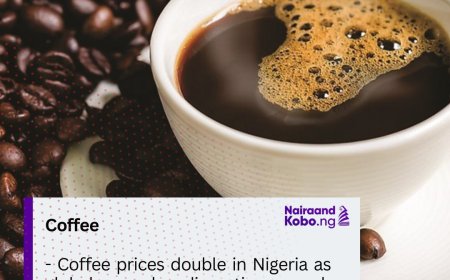 Coffee prices double in Nigeria as global supply disruptions push futures up in 2024
