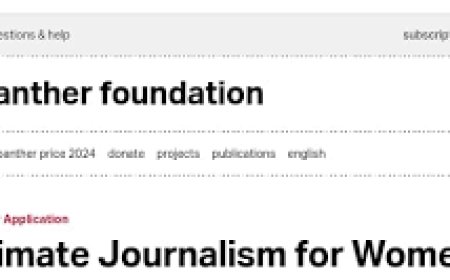 APPLY NOW! Climate Journalism for Women 2024