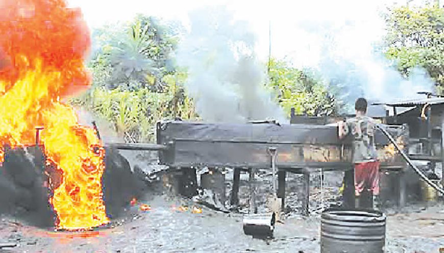 134 illegal refineries destroyed in seven days, says NNPC