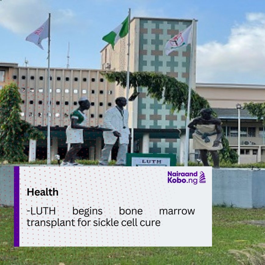 LUTH begins bone marrow transplant for sickle cell cure