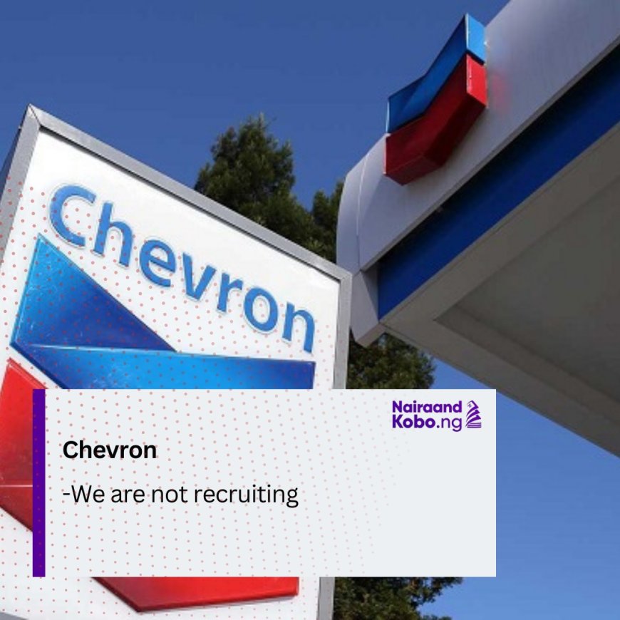 We are not recruiting, says Chevron