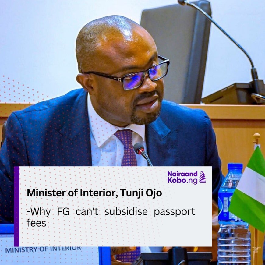 Why FG Can't Subsidise Passport Fees — Minister