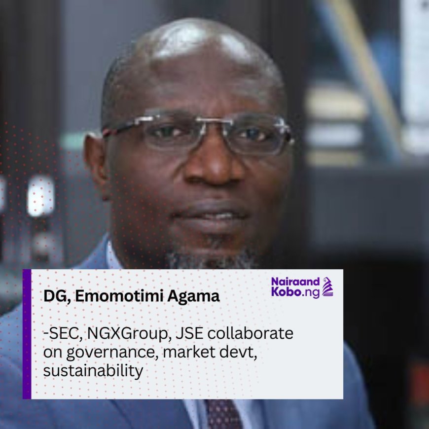 SEC, NGXGroup, JSE Collaborate On Governance, Market Devt, Sustainability