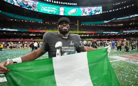 ‘Proud Lagos talent’ — Sanwo-Olu hails Nigerian-born Ojomo on Super Bowl victory