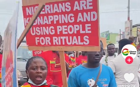 ‘Nigerians must go,’ Ghanaians protest alleged prostitution, ritual killings