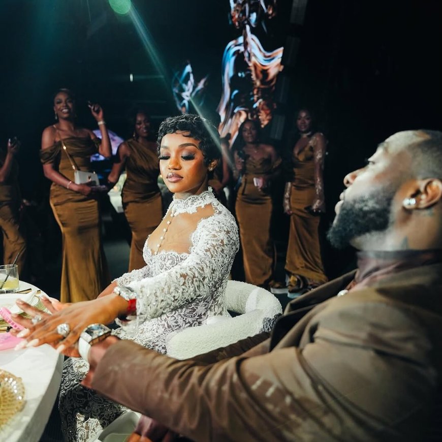 VIDEO: Davido gifts wife Chioma $300,000 Richiard Mille diamond wrist watch