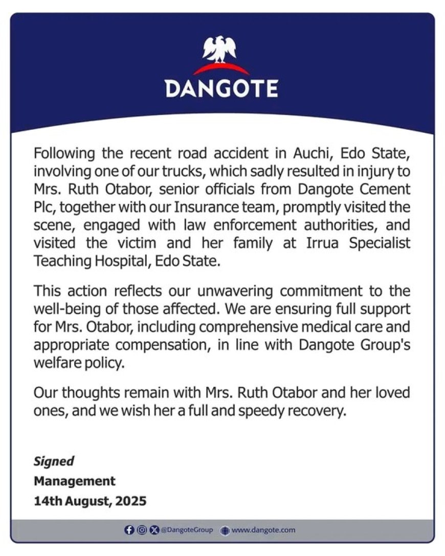 Dangote Group Addresses Allegations Over Accident Involving Phyna’s Sister