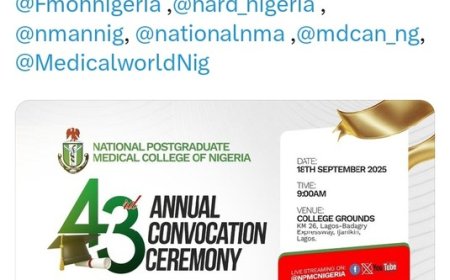 Despite Brain Drain Challenge, NPMCN Graduates 480 Mew Specialists