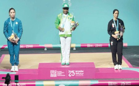 Islamic Games 2025: Rafiatu Lawal Clinches 3 Gold Medals In Weightlifting For Nigeria