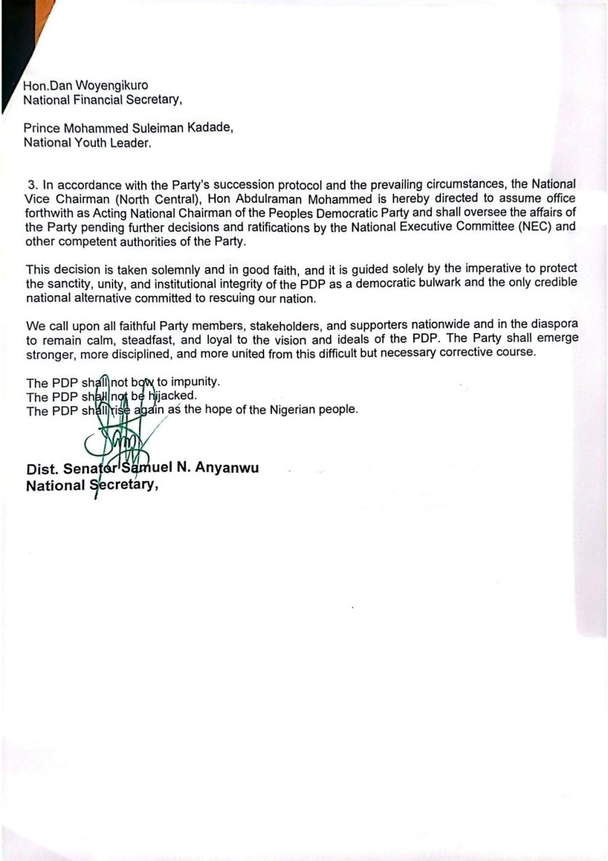 The PDP Faction, Supported By Nyesom Wike, Suspends PDP Chair, Others